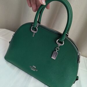 Coach Green Leather Dome Satchel